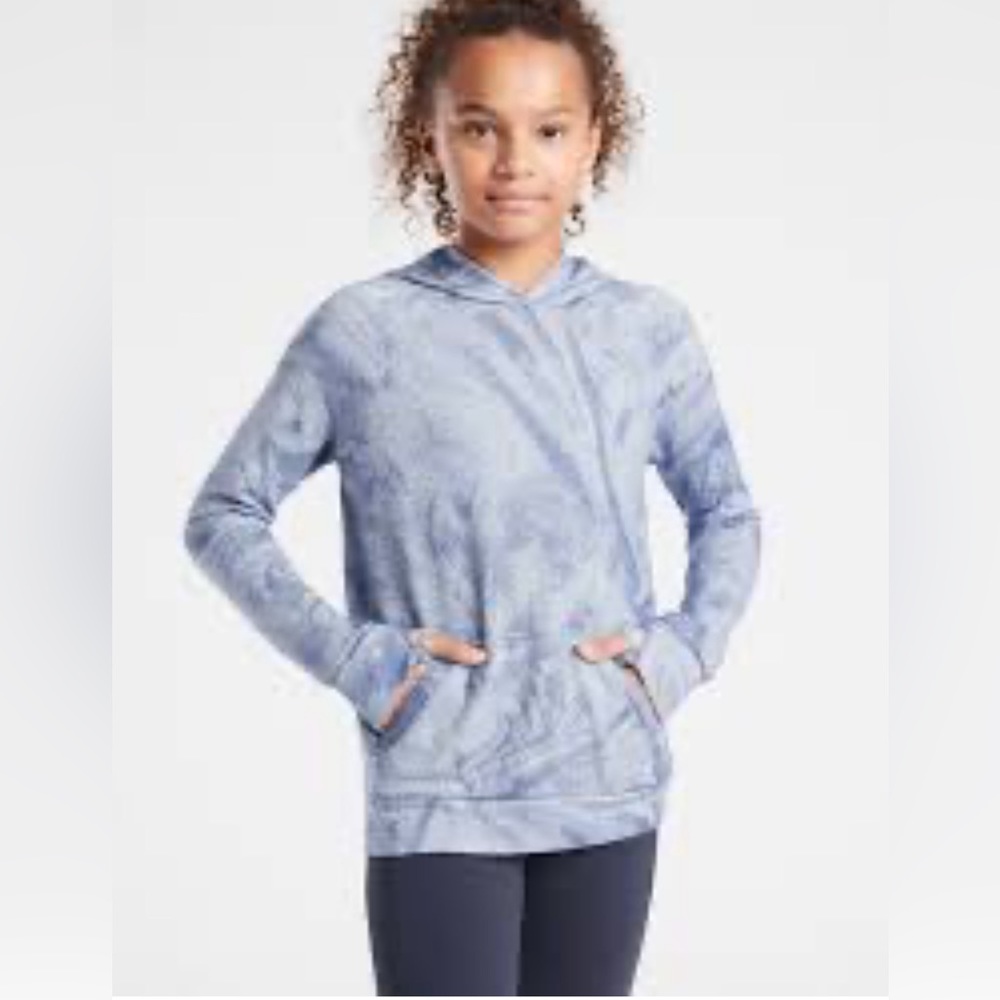 Athleta Girl Milky Way In Your Element Hoodie 2.0 Sweatshirt Girls Sixe XL 14/16